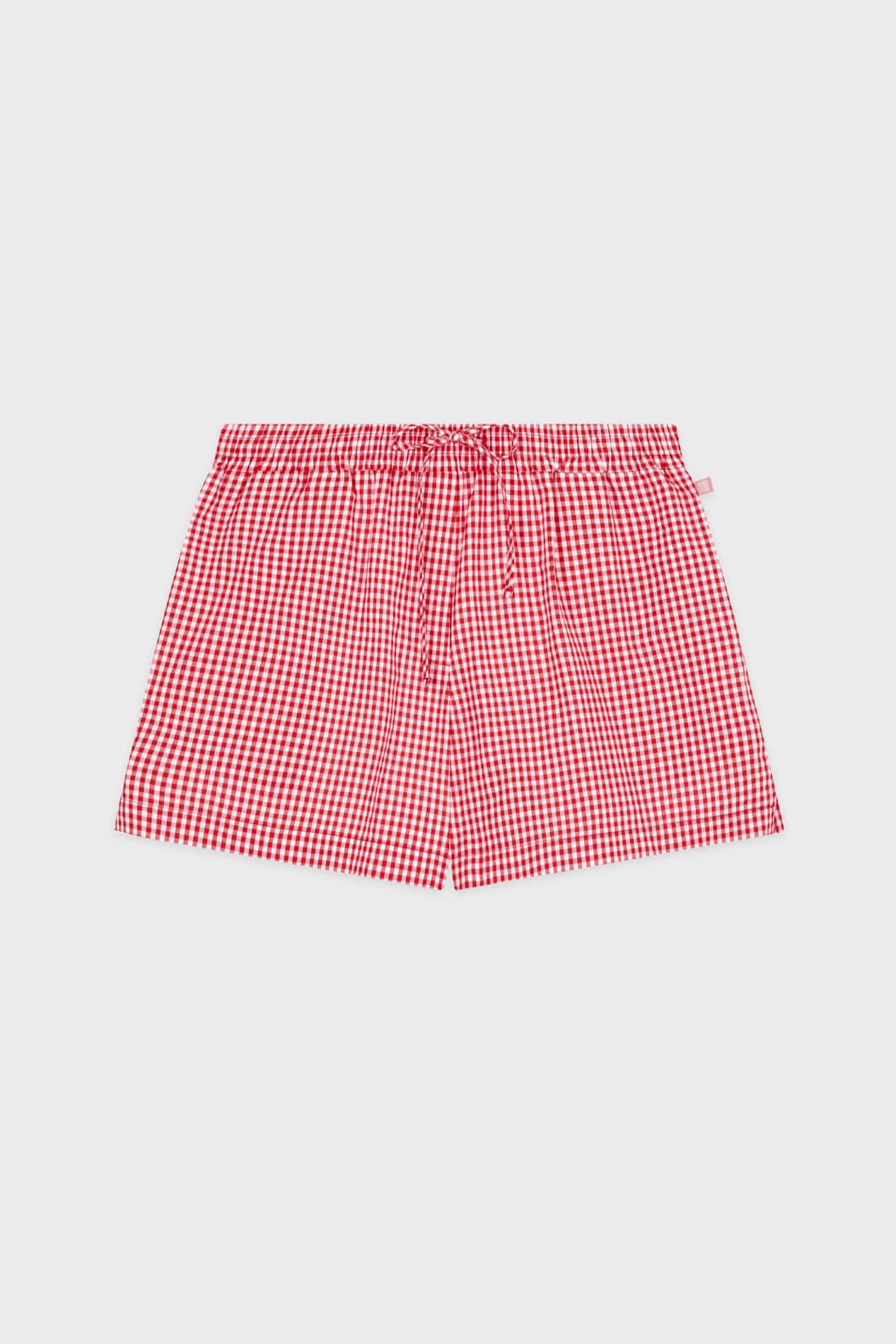 sinoon-ss-25-basic-point-label-shorts-red-red-s