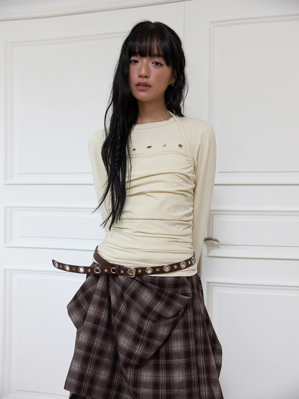 meenderi-fw-25-flower-eyelet-shirring-sleeveless-lemon-lemon-s