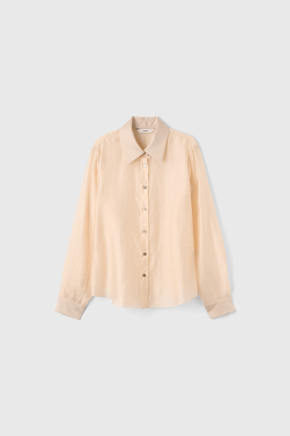 anedit-fw-26-sheer-standard-fit-shirt-peony-black-s