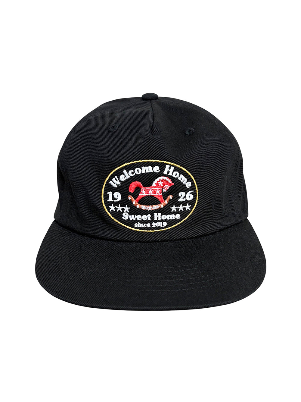 fastle-ss-26-red-horse-5panel-washed-cap-black-black-s