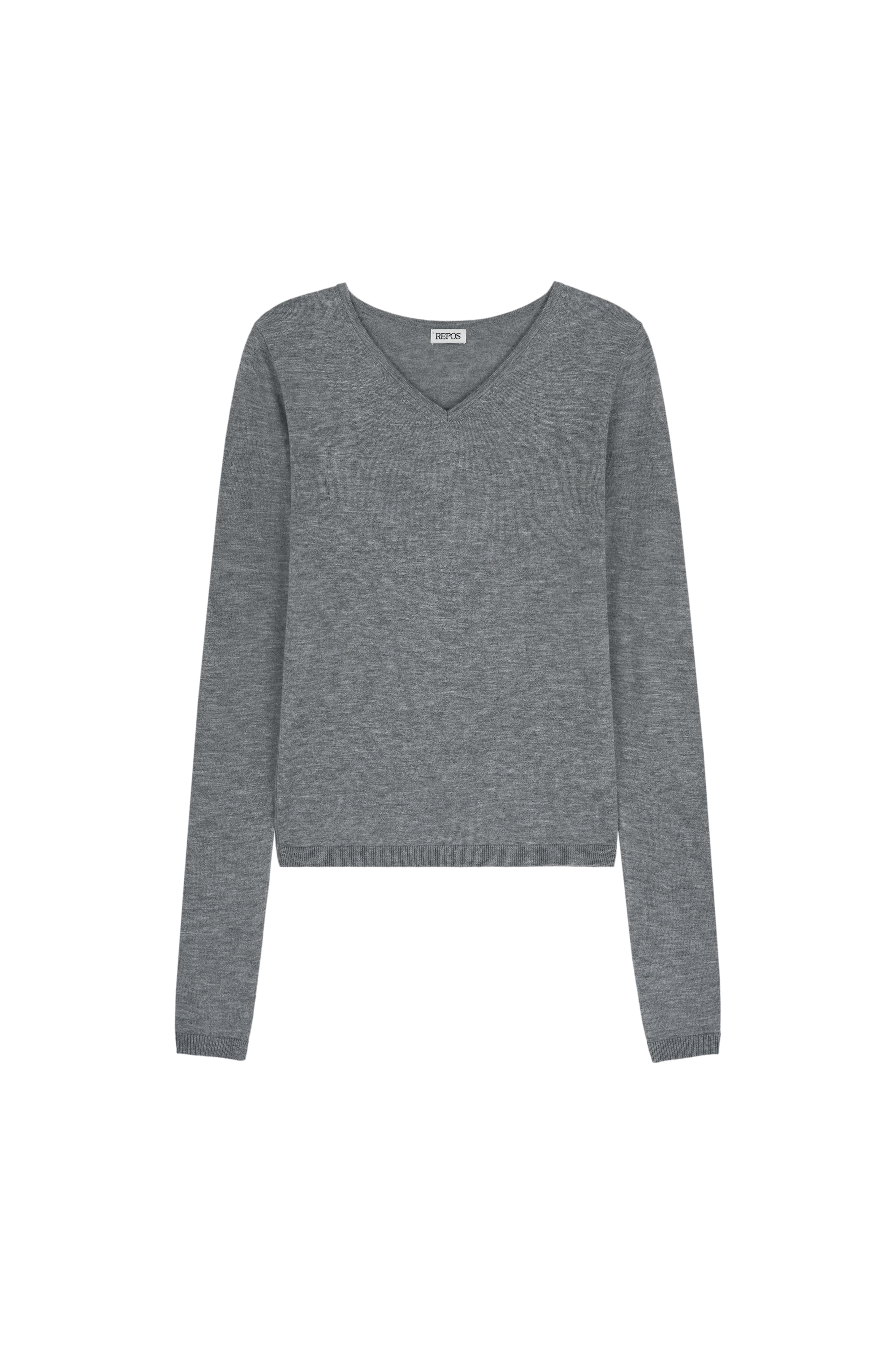 repos-ss-26-light-v-neck-knit-grey-grey-s