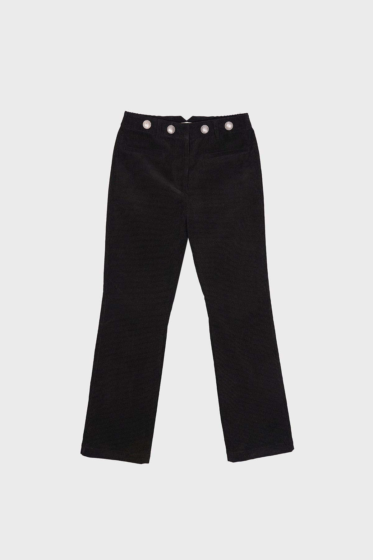 dared-ss-26-eagle-stud-corduroy-flare-pants-black-s
