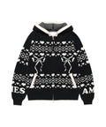 ames-worldwide-fw-25-cowichan-knit-hoodie-zip-up-black-black-s