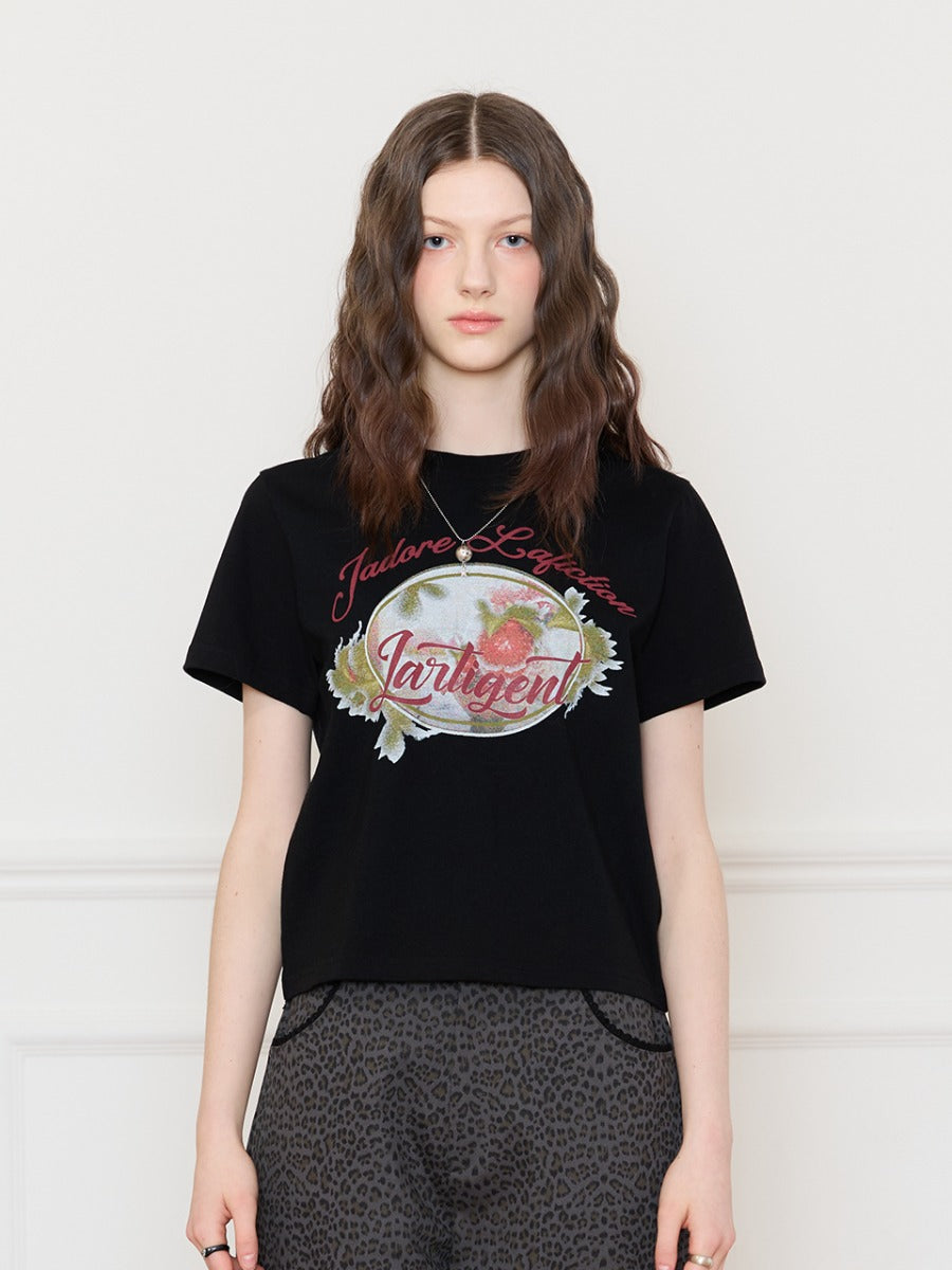 lartigent-ss-25-l16-strawberry-tshirt(black)