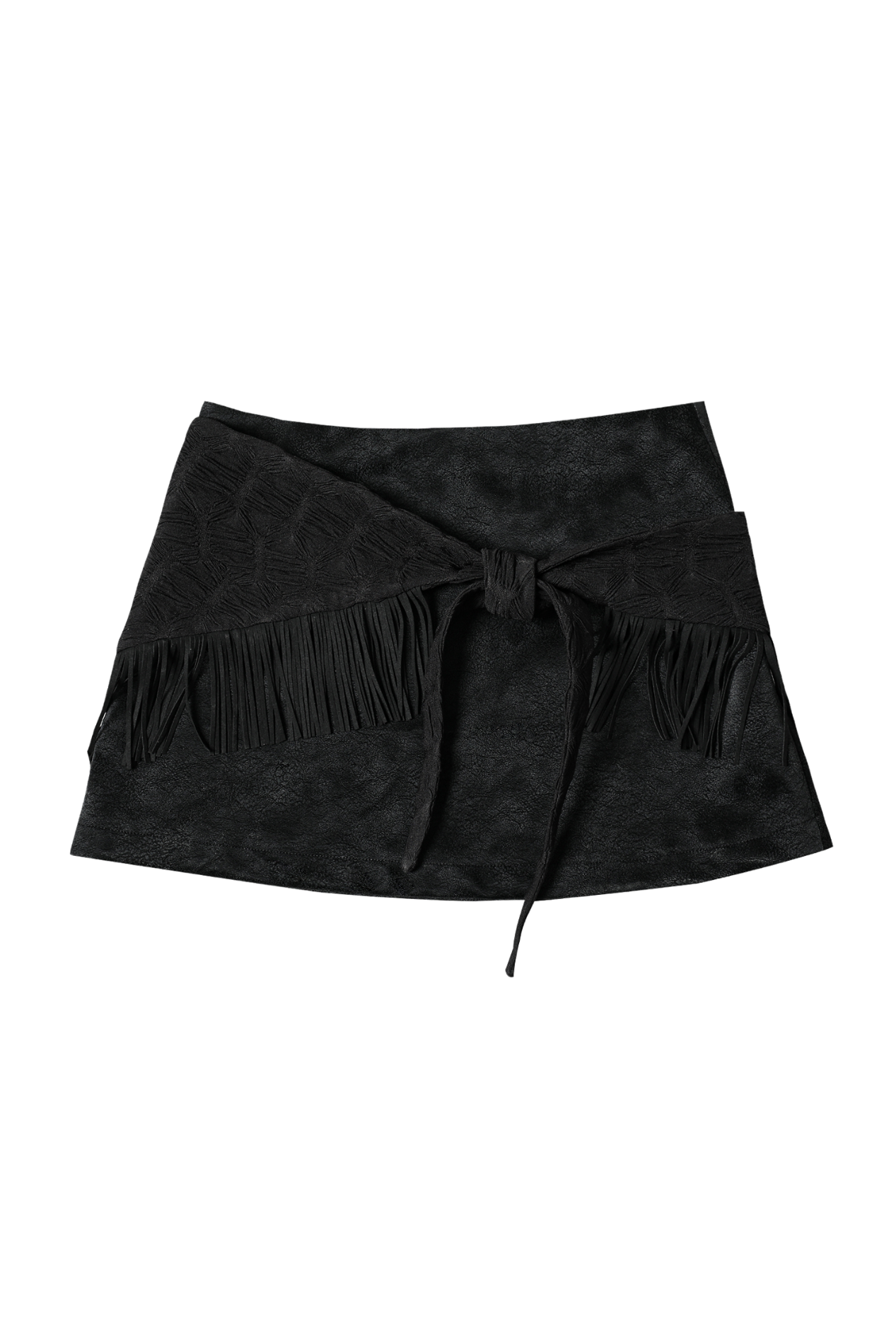 darling-you-are-bad-fw-25-fringe-wrap-leather-skirt-black-black-s
