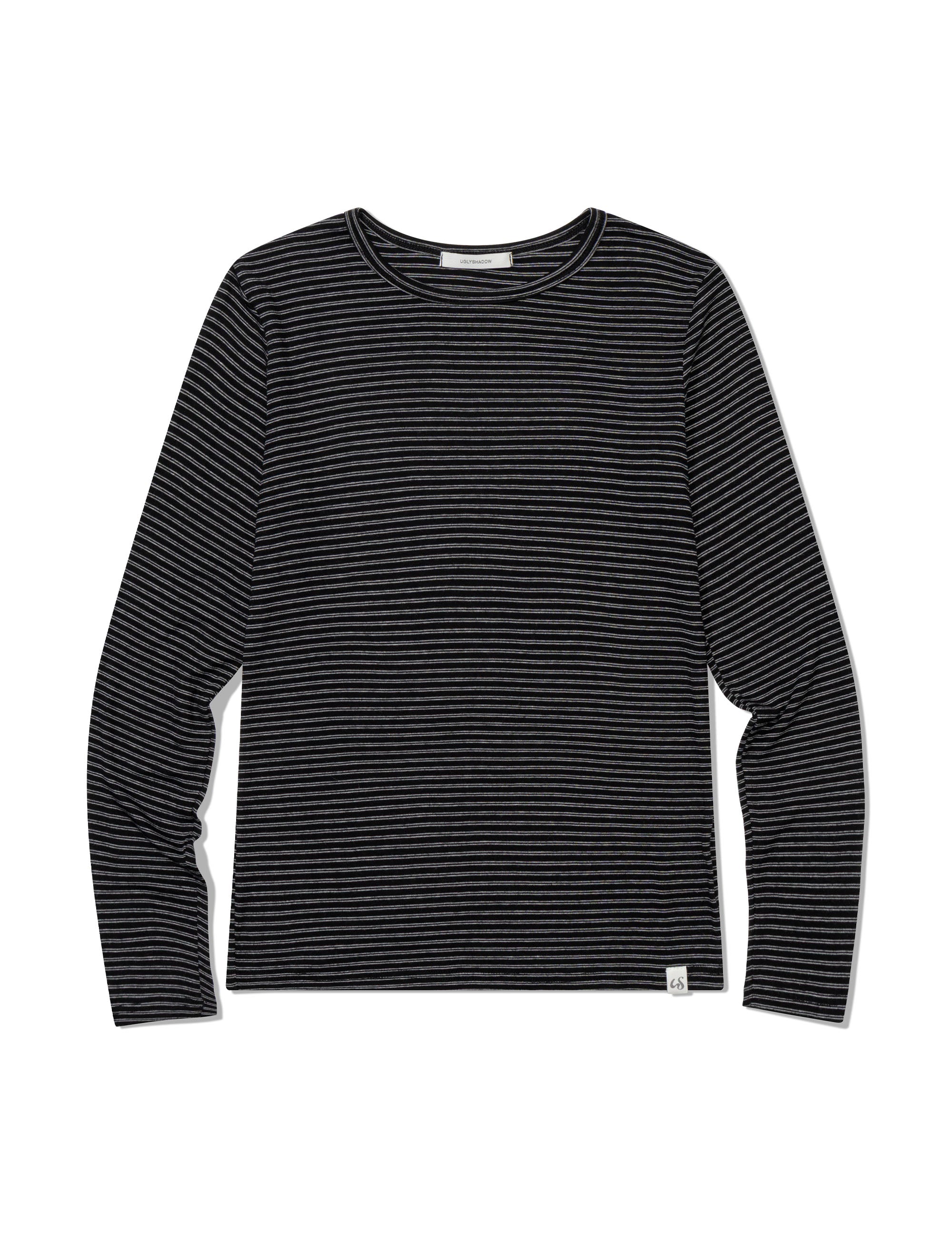 ugly-shadow-fw-25-thin-striped-t-shirt-black-black-s