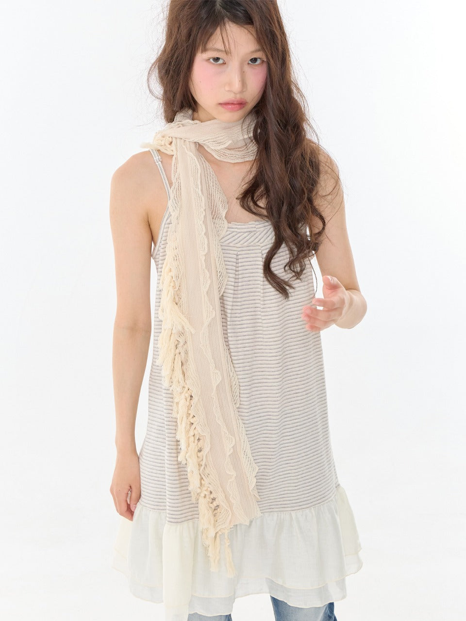 expired-girl-fw-26-raw-fringe-muffler-cream-cream-size