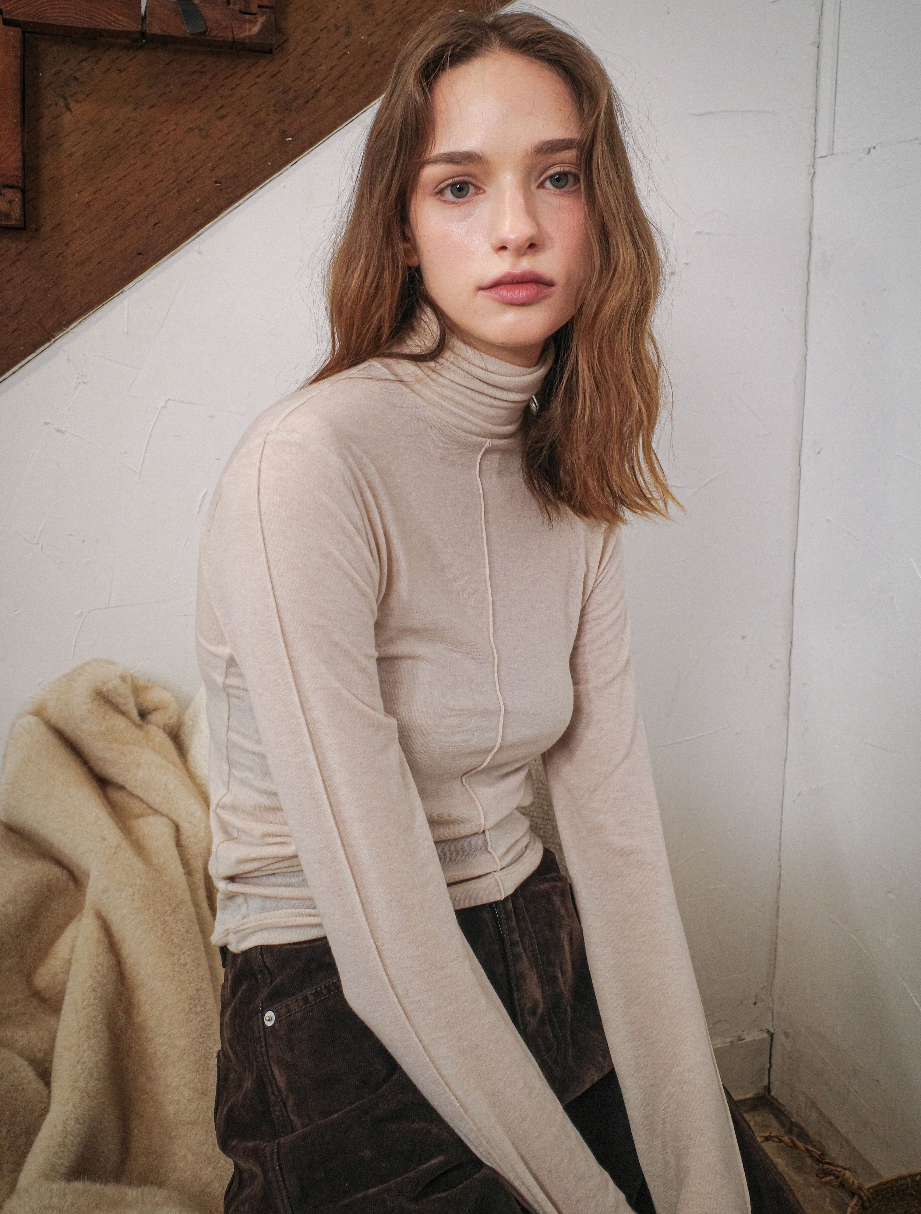 sparkling-piece-ss-26-cashmere-touch-slim-turtleneck-top-ivory-ivory-s