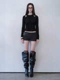 damio-ss-26-layered-scarf-shirring-top-black-black-s