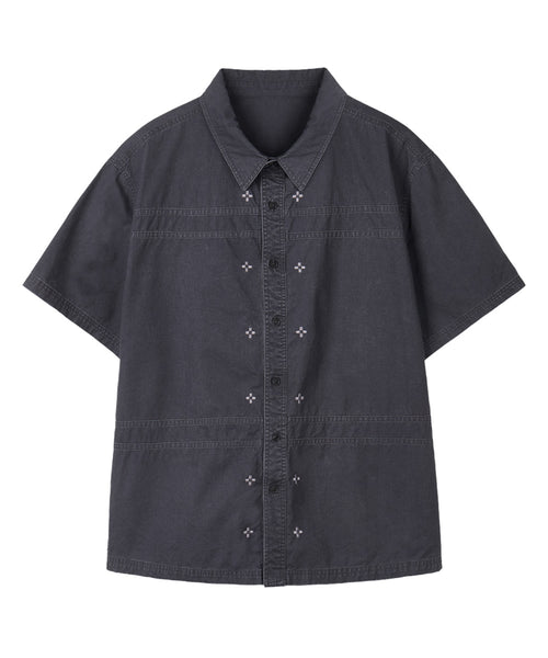 dandel-ss-26-dd-pixel-glyph-taped-shirt-charcoal-charcoal-s