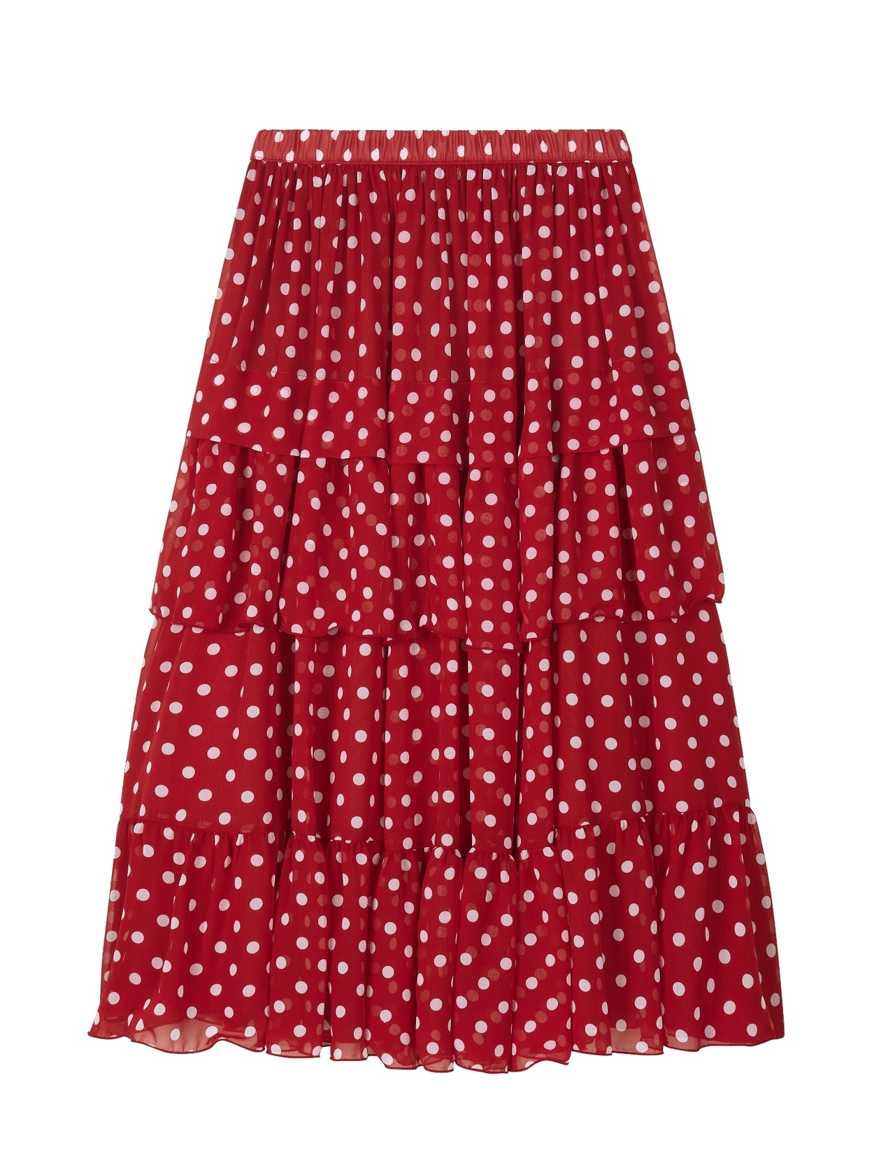 lo-axual-fw-25-dot-chiffon-flare-skirt-red-red-s