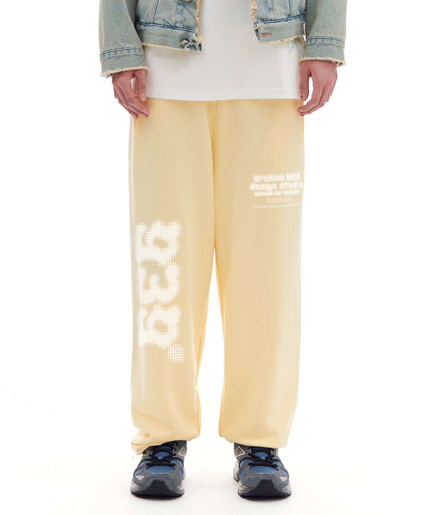 archivebold-ss-25-939-blur-sweat-pants-(lemon)