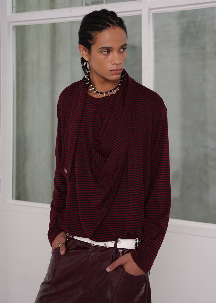 esc-studio-fw-25-drape-scarf-t-shirt-red-black-red-black-s