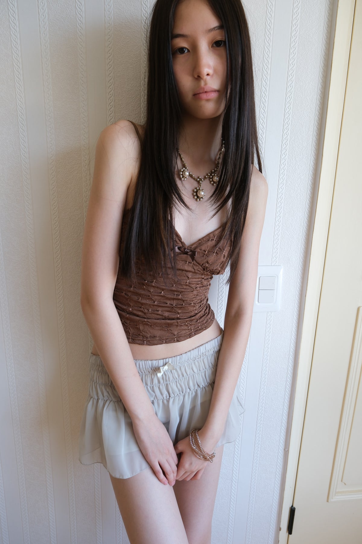losesleepover-fw-26-pinch-camisole-cocoa-cocoa-s
