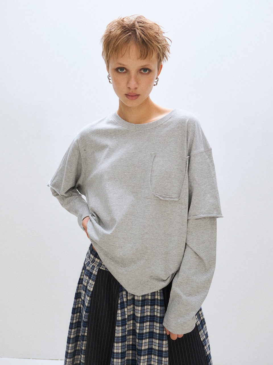 plzproject-fw-25-layered-long-sleeve-melange-gray-gray-s