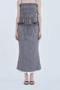 mausoleum-fw-26-marae-smocked-waist-skirt-gray-s