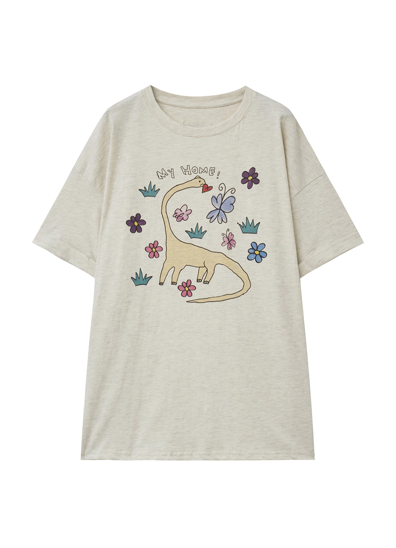 yahn-sisi-ss-26-dinosaur-oversized-t-shirt-oatmeal-oatmeal-s