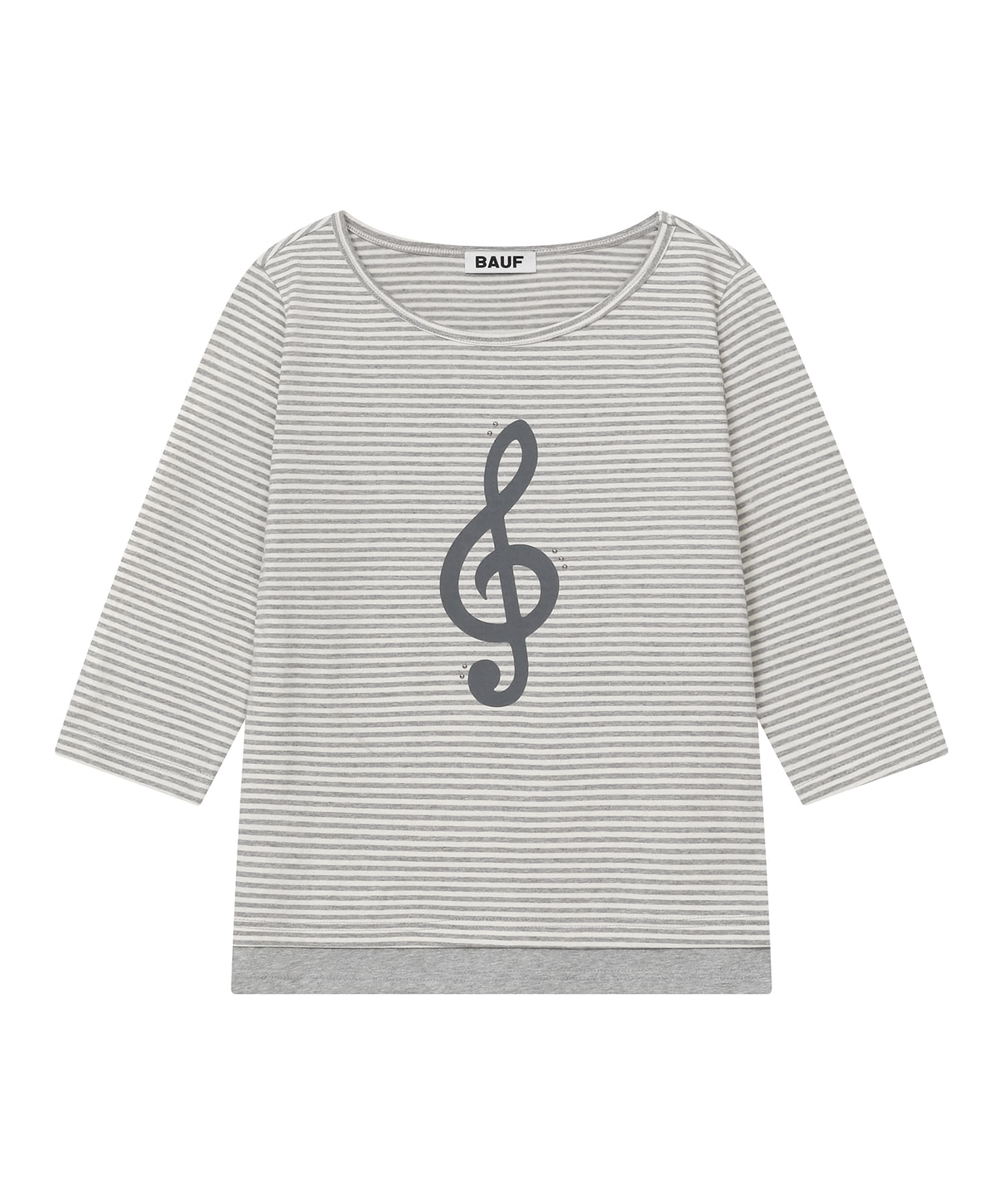 bauf-ss-26-melody-boat-neck-3-4-sleeve-t-shirt-stripe-gray-stripe-gray-s