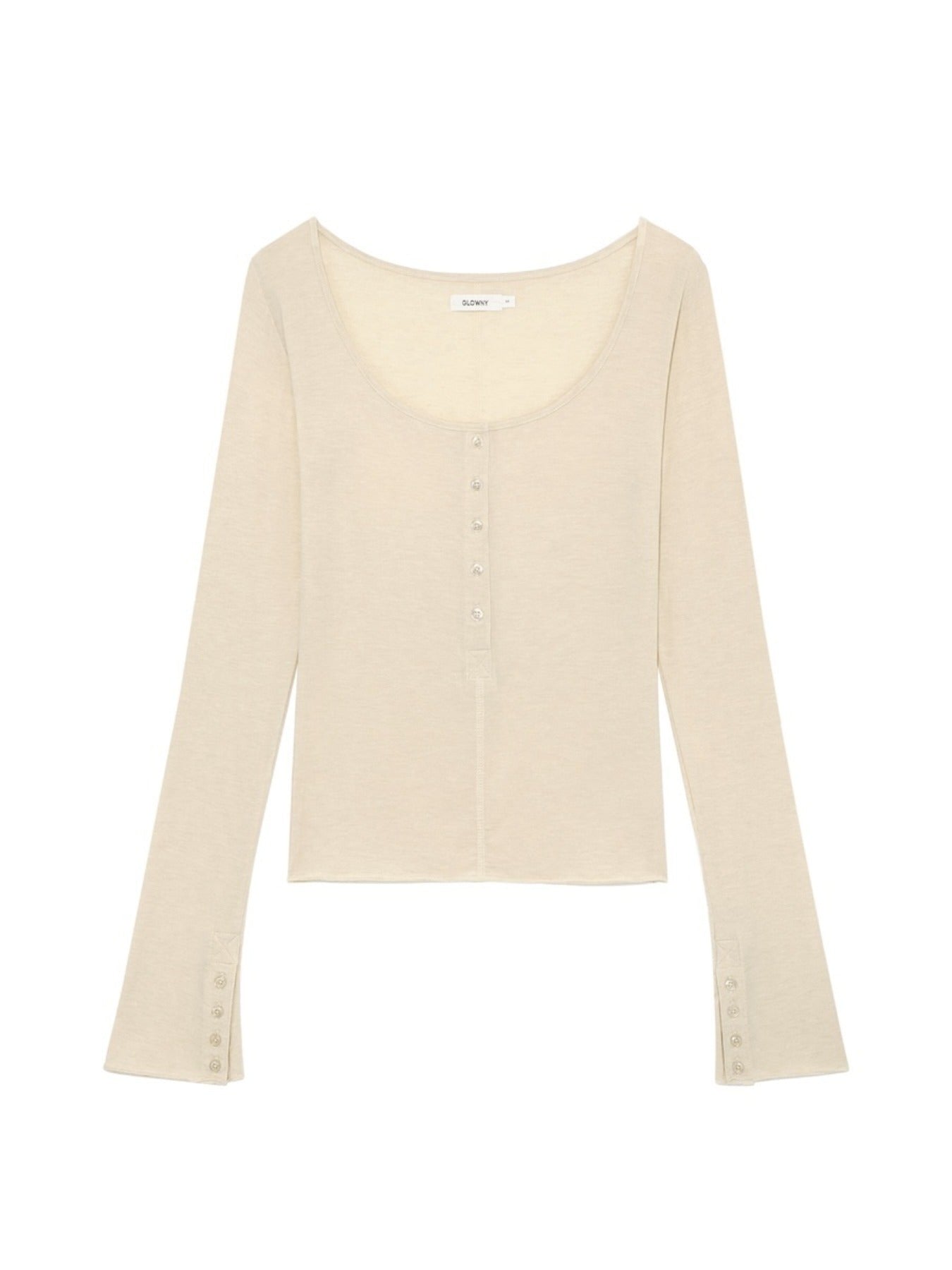 glowny-fw-25-fade-button-long-sleeve-oatmeal-oatmeal-s