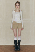 pain-or-pleasure-fw-26-dusk-layered-skirt-beige-beige-s