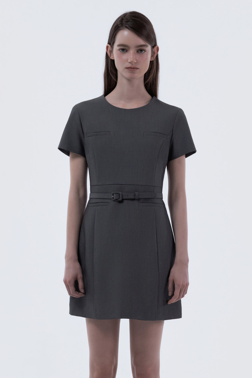 mausoleum-ss-26-belted-round-neck-suit-dress-grey-gray-s