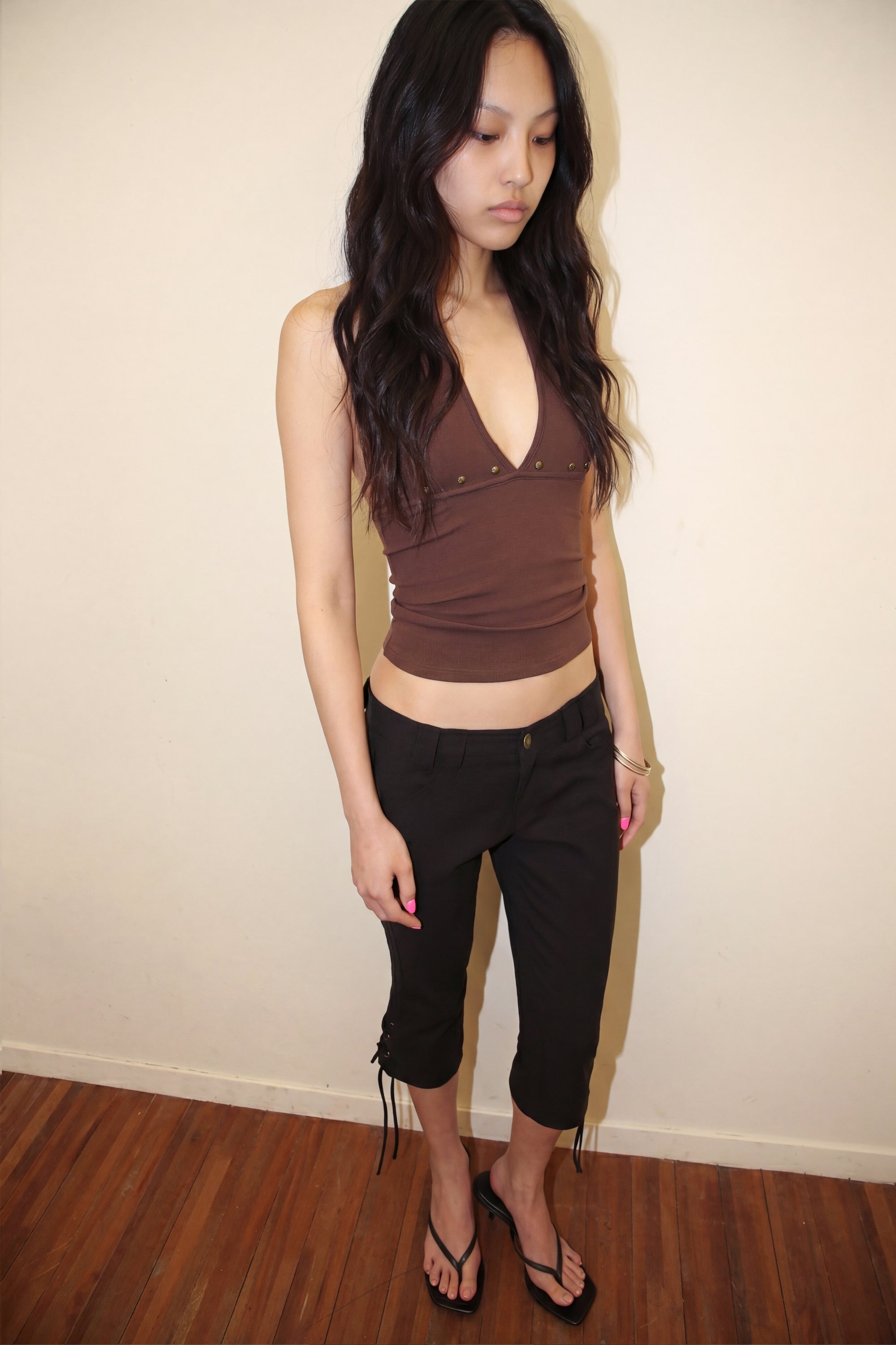 venecy-ss-26-stud-halter-top-burgandy-s
