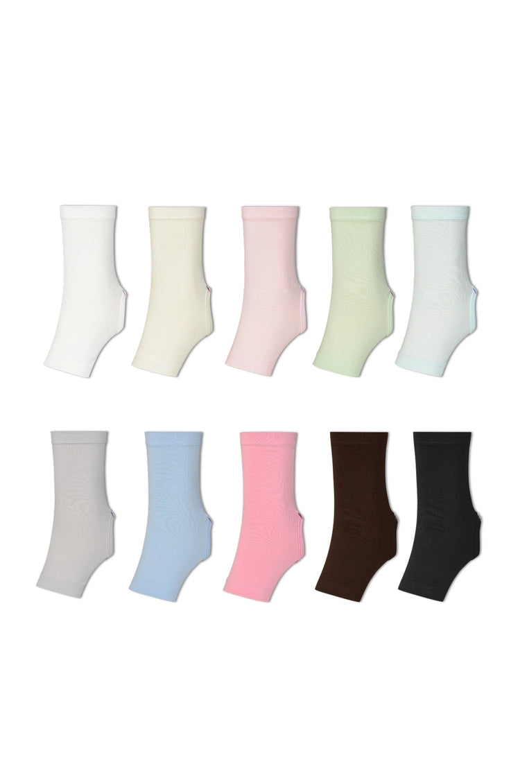 innermuseum-ss-26-soft-basic-short-leg-warmers-10color-white-cream-light-pink-lime-light-blue-gray-blue-pink-brown-black-s