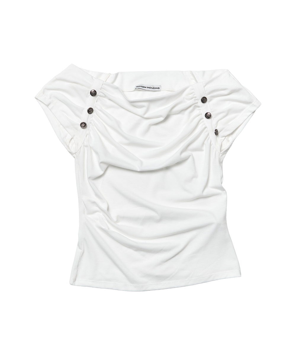 schism-inducing-ss-26-offshoulder-shirring-button-t-shirt-white-white-s