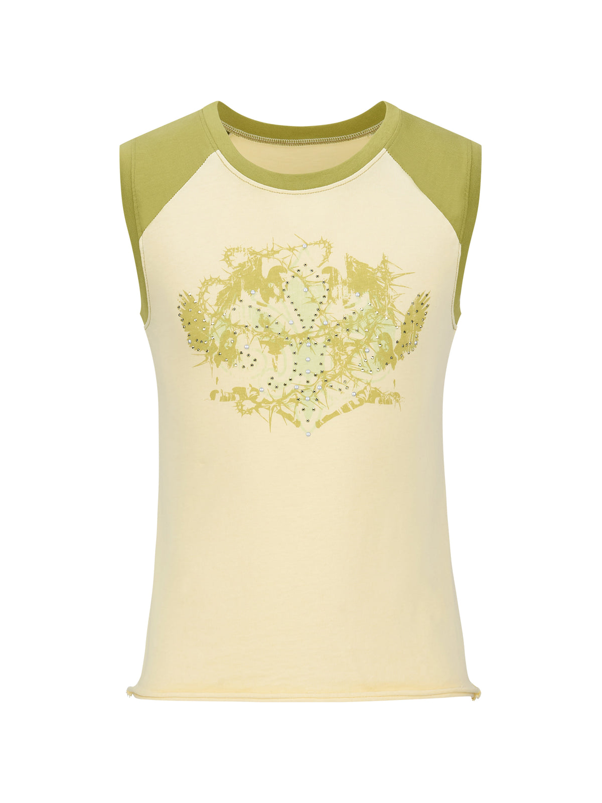 lecyto-fw-26-rhinestone-raglan-sleeveless-lemon-lemon-s