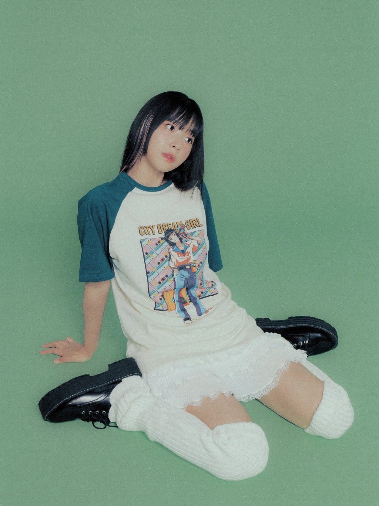 daylife-ss-25-dailylike-x-namu13-raglan-t-shirt-green-green-s