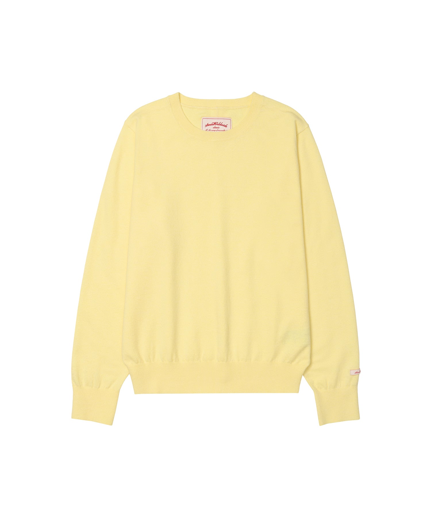 ames-worldwide-fw-26-classic-regular-u-neck-knit-yellow-s