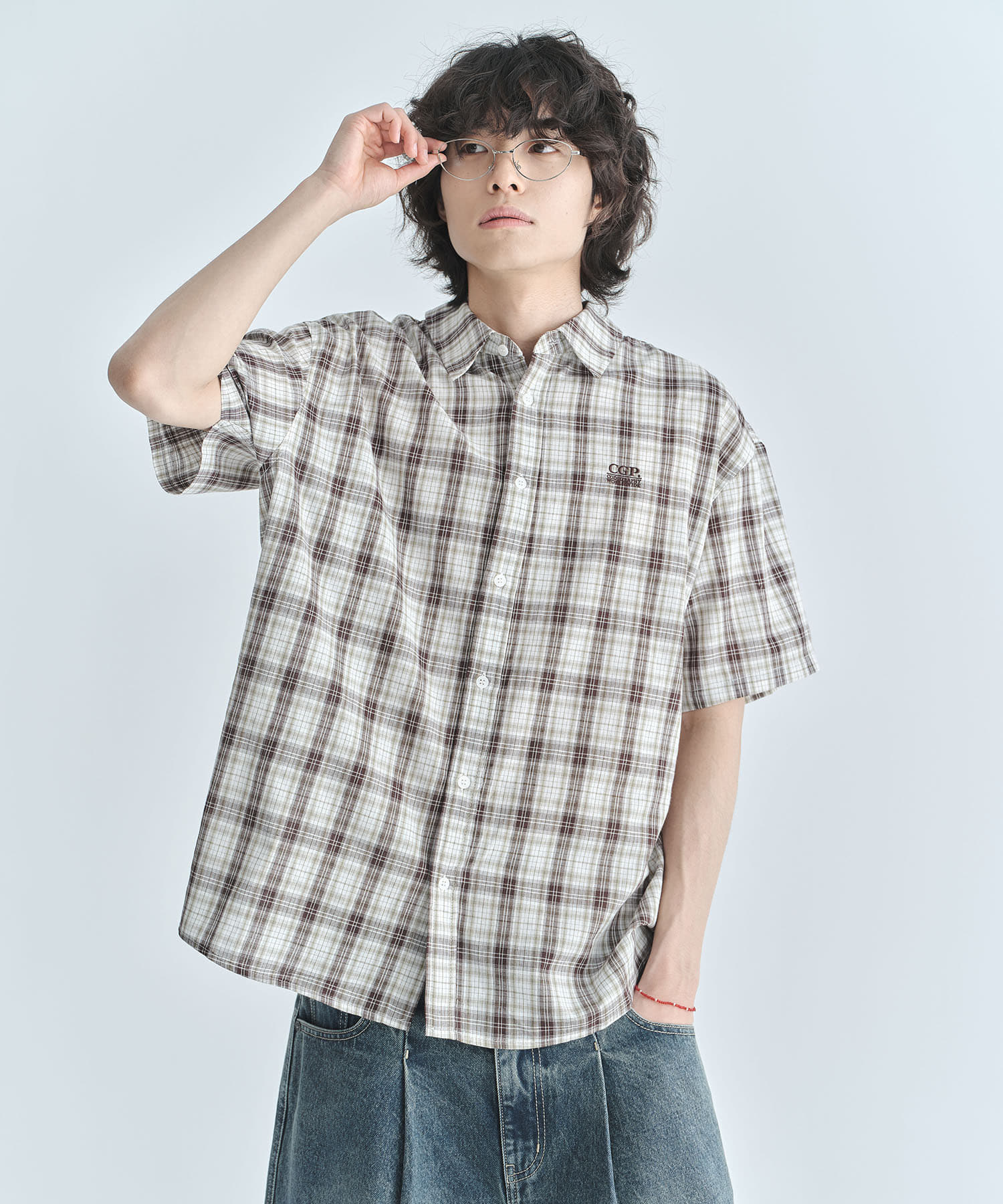 codegraphy-ss-26-check-shirt-dark-brown-dark-brown-s
