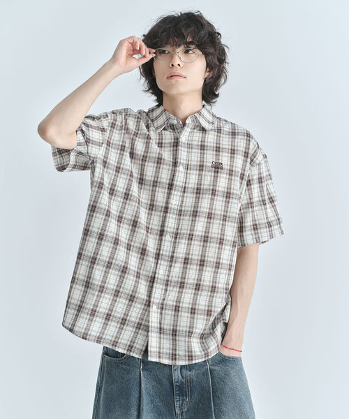 codegraphy-ss-26-check-shirt-dark-brown-dark-brown-s