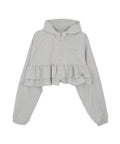 high-school-disco-fw-25-ruffle-hoodie-windbreaker-melange-grey-s
