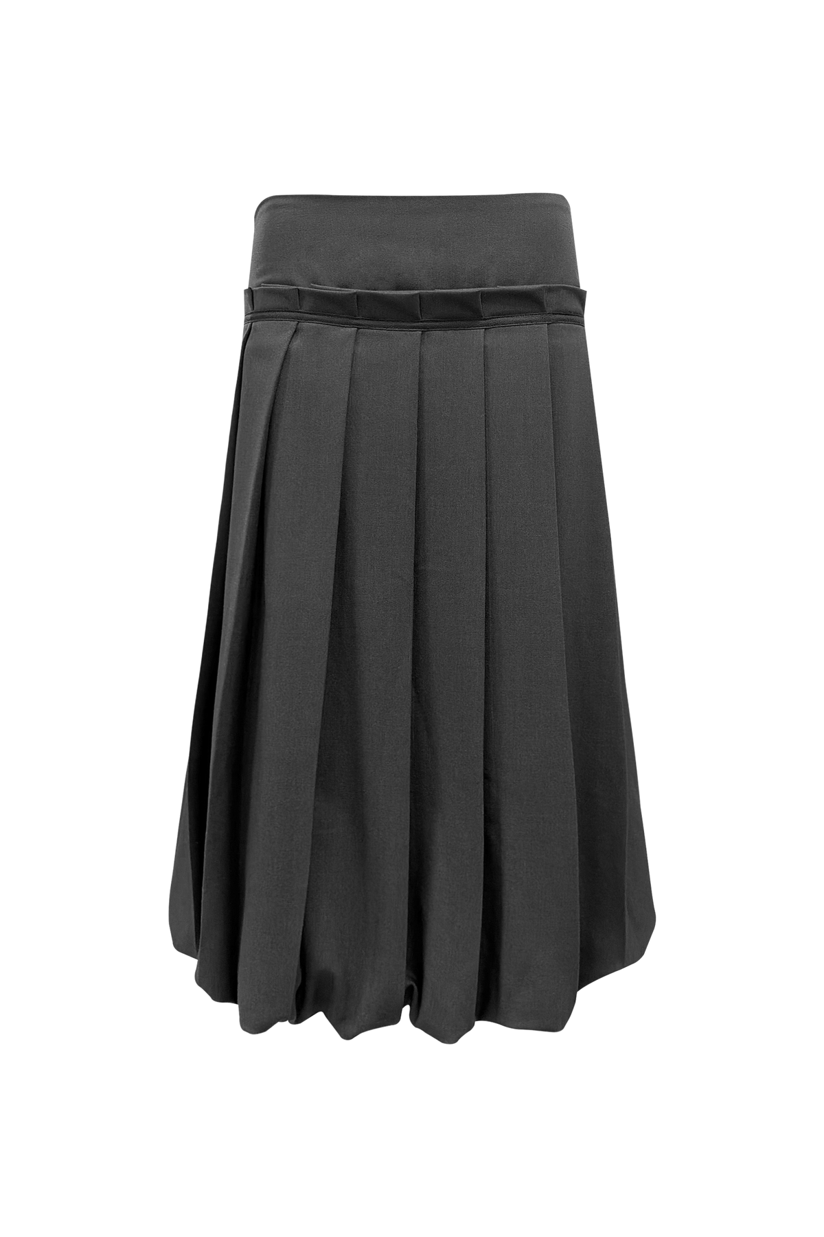 chemehc-fw-26-trim-balloon-pleated-skirt-charcoal-charcoal-s