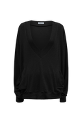 chemehc-fw-26-bow-v-neck-long-sleeve-black-black-s