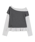 high-school-disco-ss-26-layered-ruffle-long-sleeve-charcoal-charcoal-s