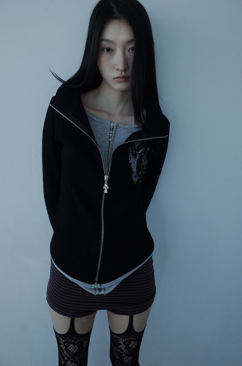 dydo-fw-25-wind-double-layered-zip-up-black-s