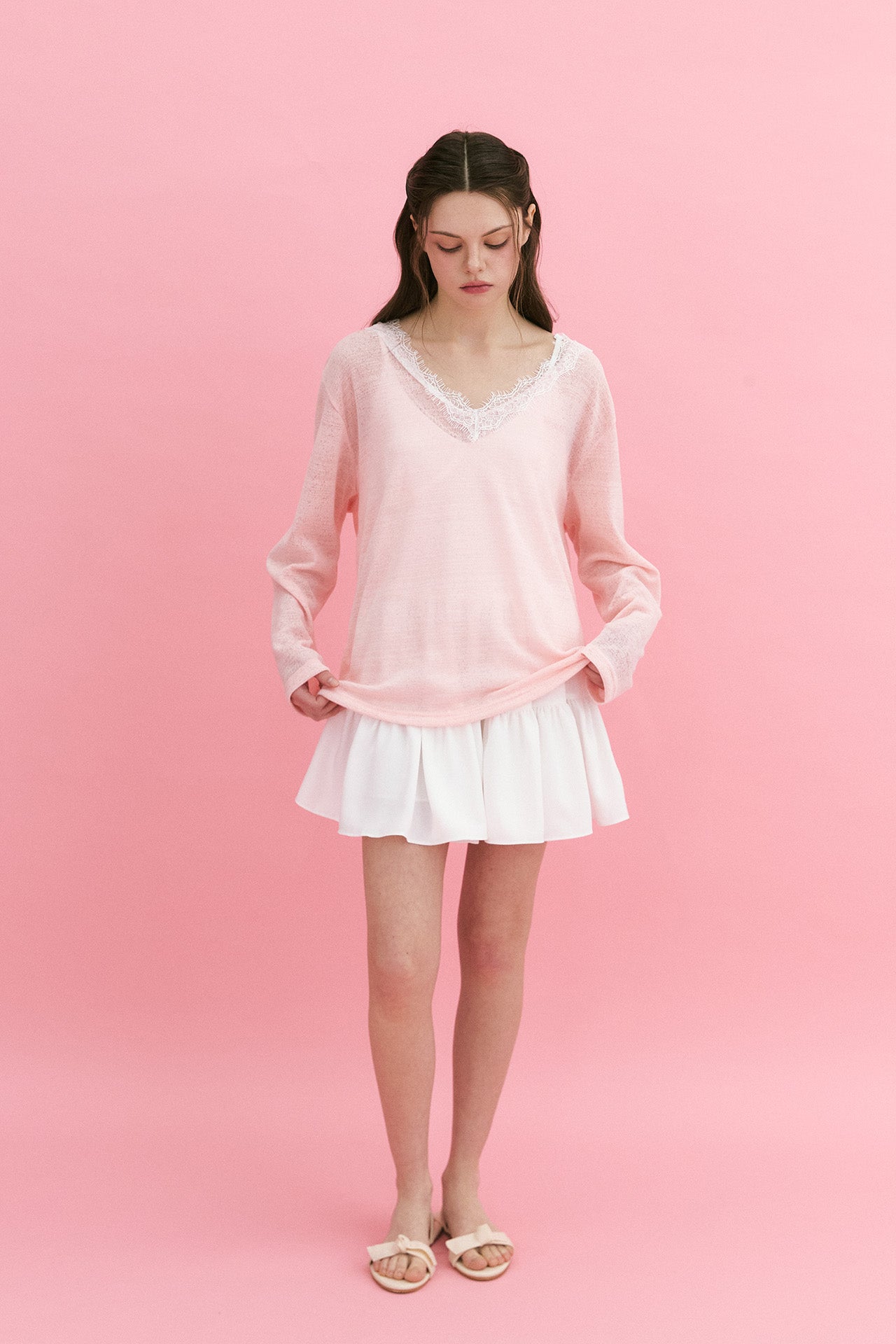 moilly-ss-26-lace-v-neck-knit-pink-pink-s