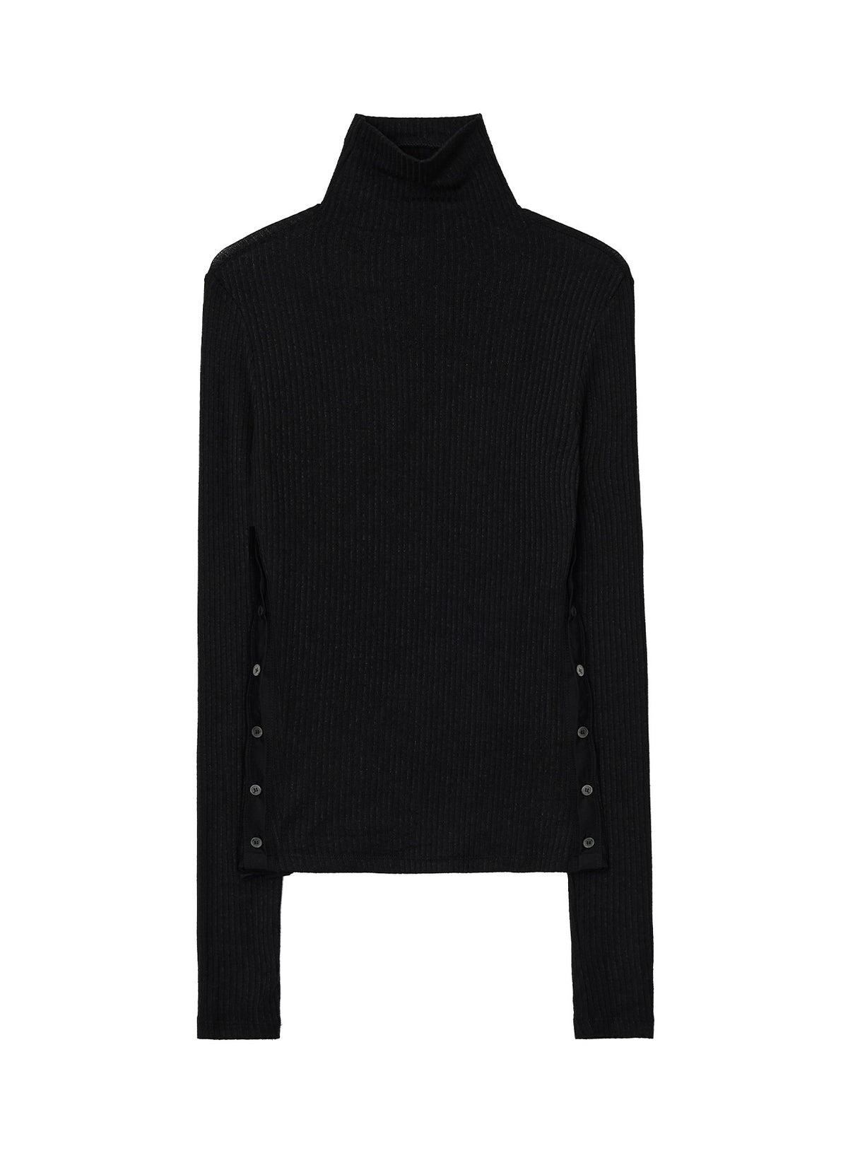 yahn-sisi-fw-26-mother-of-pearl-side-button-slit-top-black-black-s