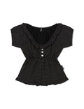 ugly-shadow-ss-25-dotted-shirring-top-tshirt(black)