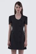 mausoleum-ss-26-jenn-round-neck-half-sleeve-suit-jacket-dress-black-black-s