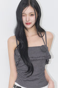 illigo-ss-26-rose-ruffle-sleeveless-charcoal-charcoal-s