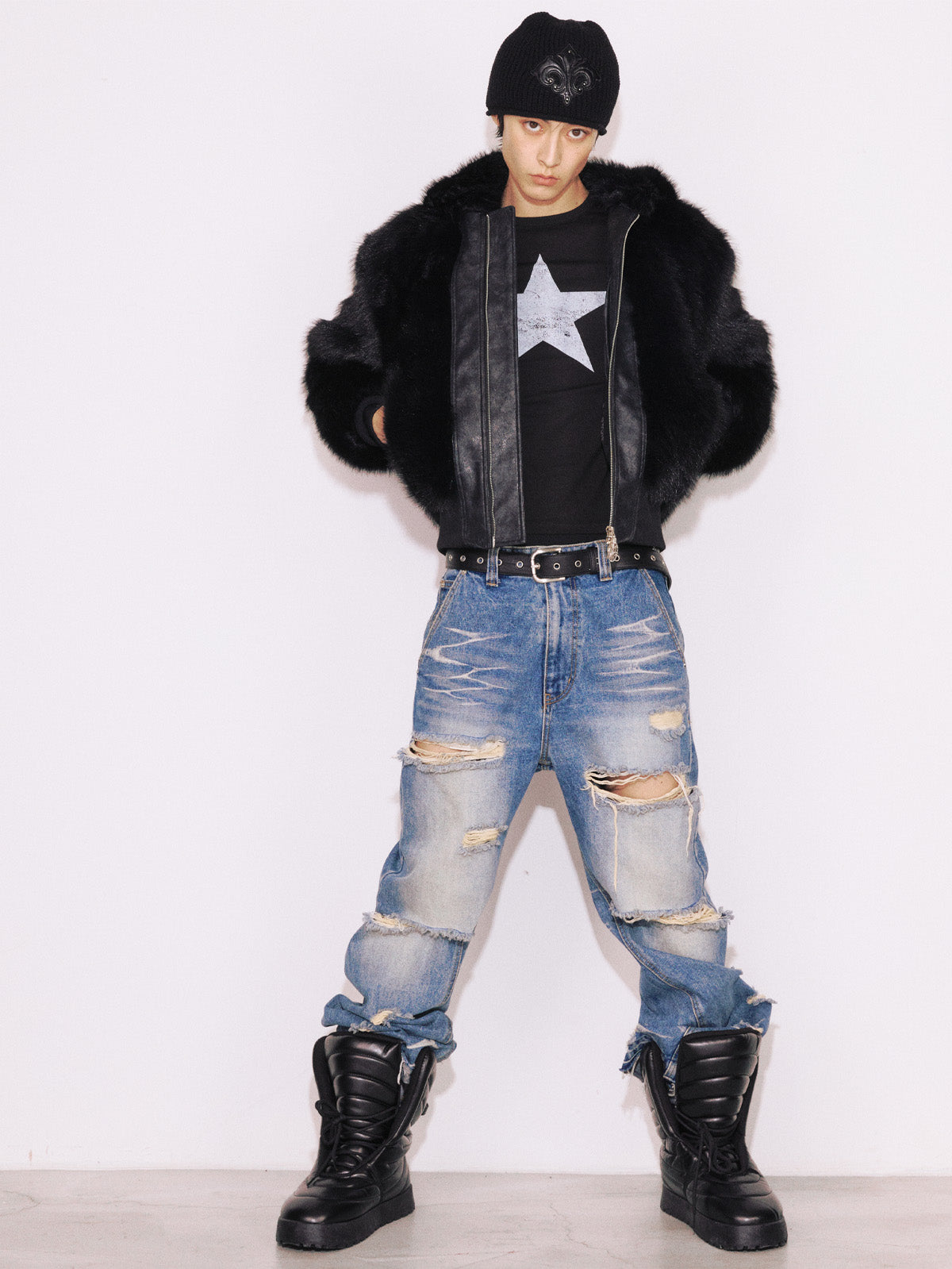 lecyto-ss-25-lycan-fur-hood-jumper-black-black-s