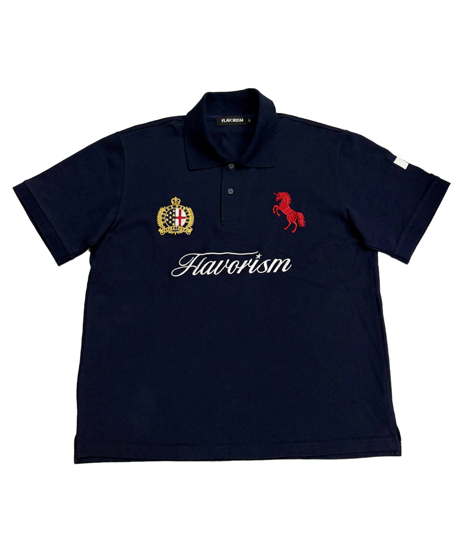 flavorism-ss-26-red-horse-pique-shirt-tt0097-1-navy-s