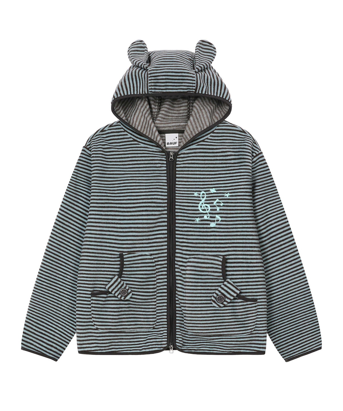 bauf-fw-26-puppy-ear-fleece-zip-up-jacket-striped-mint-mint-s