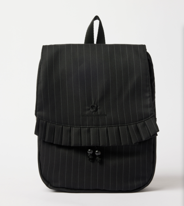 [SUMUMBONUM] Stripe pleats backpack_Black