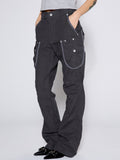 call-out-new-year-fw-25-washed-cargo-bootcut-pants-charcoal-charcoal-s