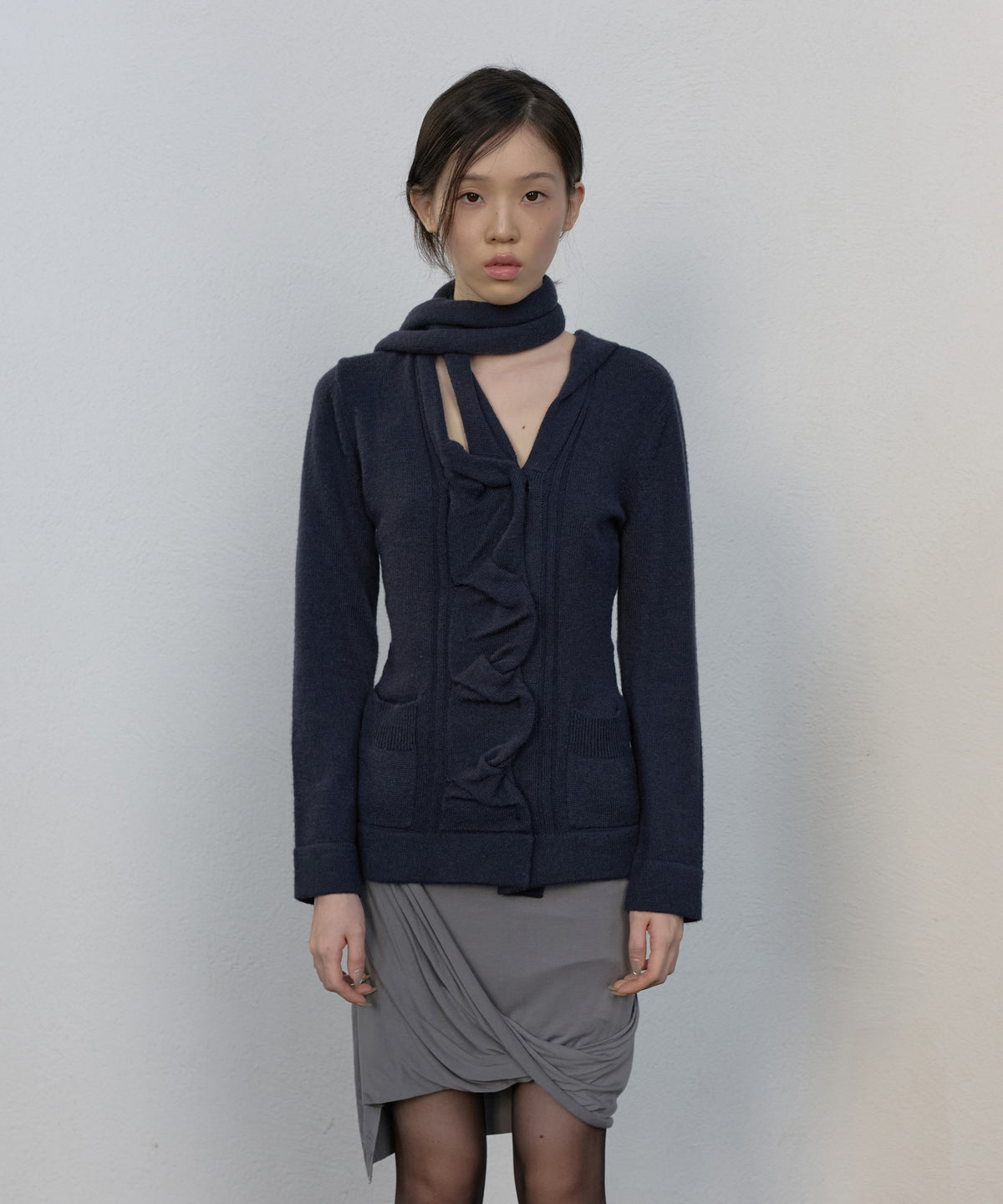 flareup-fw-26-sculpted-draped-cardigan-fl-062-navy-navy-s