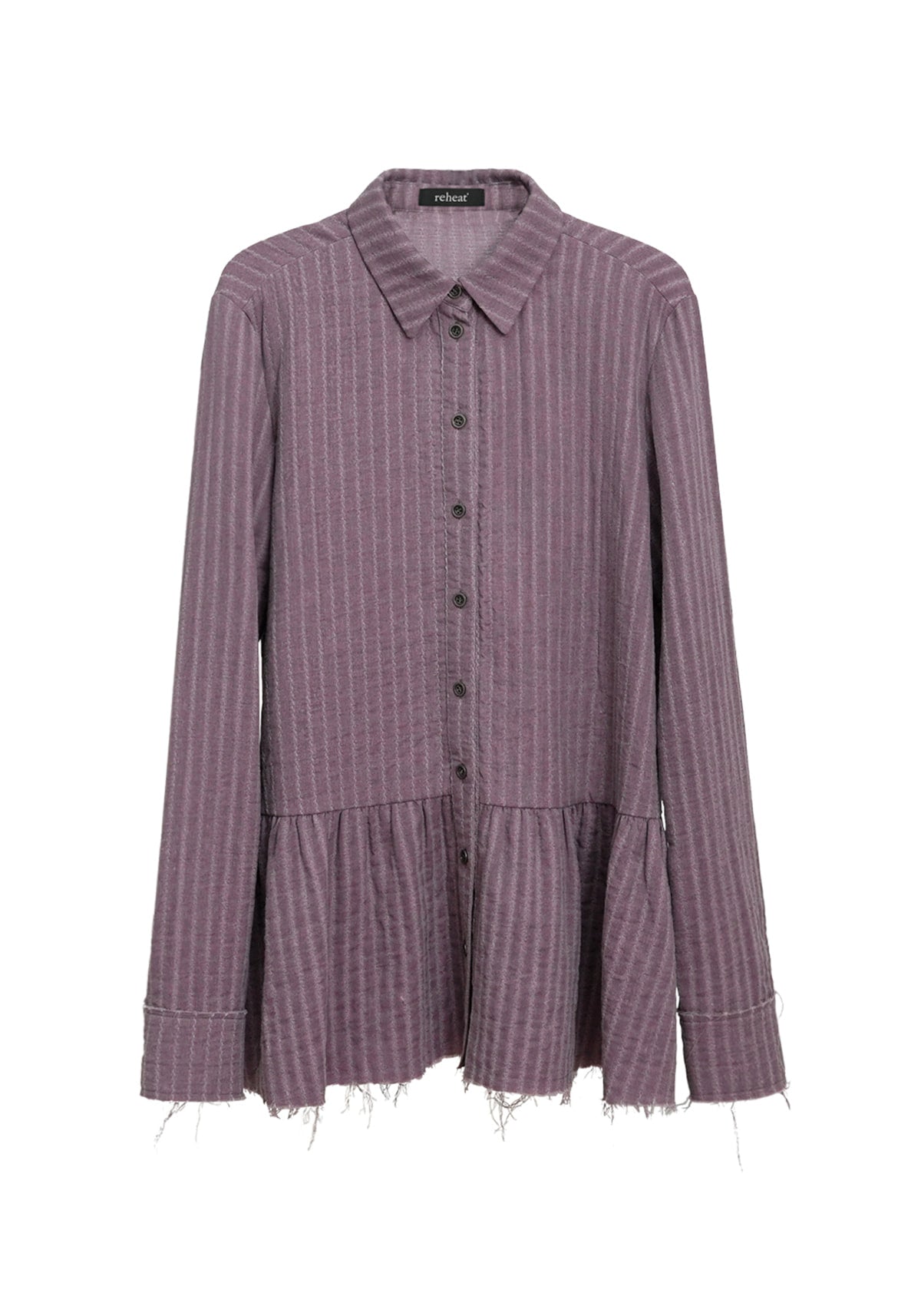 reheat-fw-25-vintage-shirring-shirt-pink-pink-s